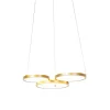 Hanglamp goud incl. LED 3-staps dimbaar 3-lichts - Rondas