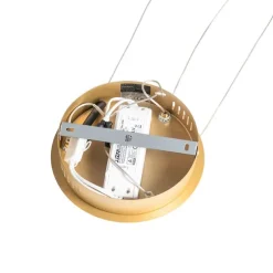 Hanglamp goud incl. LED 3-staps dimbaar 3-lichts - Rondas