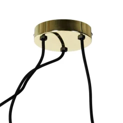Hanglamp goud 3-lichts incl. LED amber dimbaar - Cava Luxe