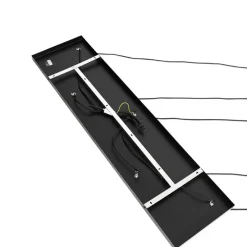 Hanglamp goud met smoke glas langwerpig 5-lichts - Elva