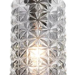 Hanglamp goud met smoke glas langwerpig 5-lichts - Elva