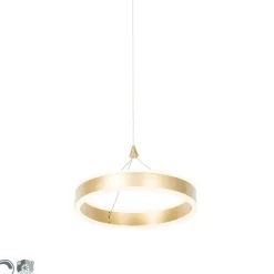 Hanglamp messing 30 cm incl. LED 3-staps dimbaar - Lyani