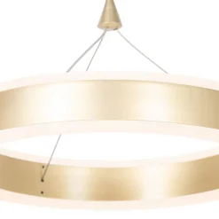 Hanglamp messing 30 cm incl. LED 3-staps dimbaar - Lyani