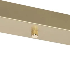 Hanglamp messing langwerpig incl. LED 3-staps dimbaar 3-lichts - Lyani