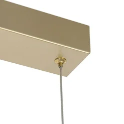 Hanglamp messing langwerpig incl. LED 3-staps dimbaar 3-lichts - Lyani