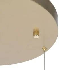 Hanglamp messing rond incl. LED 3-staps dimbaar 3-lichts - Lyani