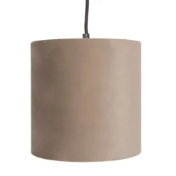 Hanglamp met 5 gekleurde velours kappen 20 cm - Cava