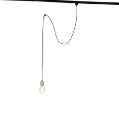 Hanglamp met rail ophanging goud - Iconic Cavalux