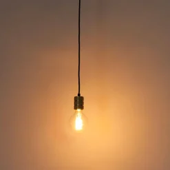 Hanglamp met rail ophanging goud - Iconic Cavalux