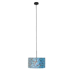 Hanglamp met velours kap vlinders met goud 35 cm - Combi