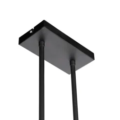 Hanglamp met velours kappen geel met goud 20cm - Combi 3 Deluxe