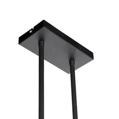 Hanglamp met velours kappen roze met goud 20cm - Combi 3 Deluxe