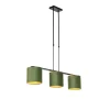 Hanglamp met velours kappen groen met goud 20cm - Combi 3 Deluxe
