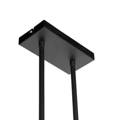 Hanglamp met velours kappen groen met goud 20cm - Combi 3 Deluxe