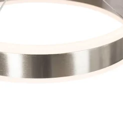 Hanglamp staal langwerpig incl. LED 3-staps dimbaar 3-lichts - Lyani