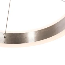 Hanglamp staal langwerpig incl. LED 3-staps dimbaar 3-lichts - Lyani