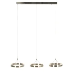 Hanglamp staal langwerpig incl. LED 3-staps dimbaar 3-lichts - Lyani