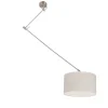 Hanglamp staal met kap 35 cm grijs verstelbaar - Blitz