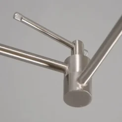 Hanglamp staal met kap 35 cm geel verstelbaar - Blitz