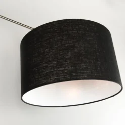Hanglamp staal met kap 35 cm zwart verstelbaar 2-lichts - Blitz