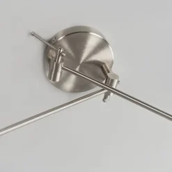 Hanglamp staal met kap 35 cm zwart verstelbaar 2-lichts - Blitz