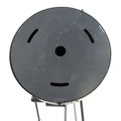 Hanglamp staal met linnen kappen taupe 35 cm 2-lichts- Blitz