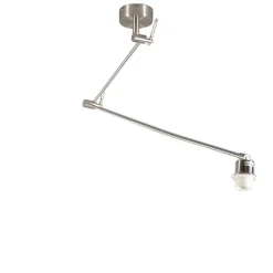 Hanglamp staal zonder kap verstelbaar - Blitz