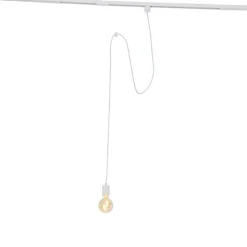 Hanglamp wit voor railsysteem 1-fase - Iconic Cavalux