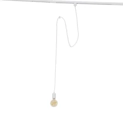 Hanglamp wit voor railsysteem 1-fase - Iconic Cavalux