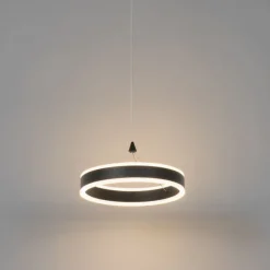 Hanglamp zwart 30 cm incl. LED 3-staps dimbaar - Lyani