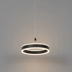 Hanglamp zwart 30 cm incl. LED 3-staps dimbaar - Lyani