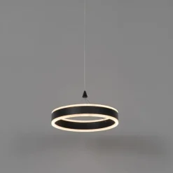 Hanglamp zwart 30 cm incl. LED 3-staps dimbaar - Lyani