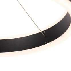 Hanglamp zwart 30 cm incl. LED 3-staps dimbaar - Lyani