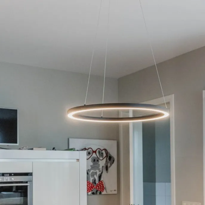 Hanglamp zwart 60 cm incl. LED 3-staps dimbaar - Girello