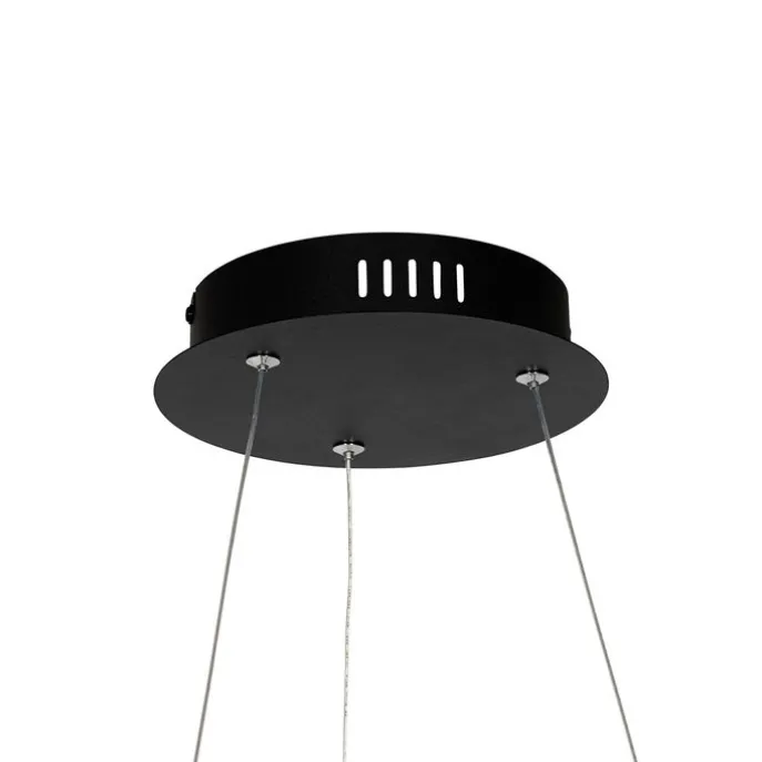 Hanglamp zwart 60 cm incl. LED 3-staps dimbaar - Girello
