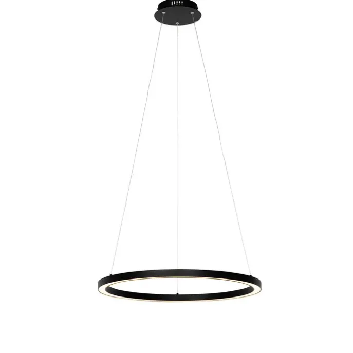 Hanglamp zwart 60 cm incl. LED 3-staps dimbaar - Girello