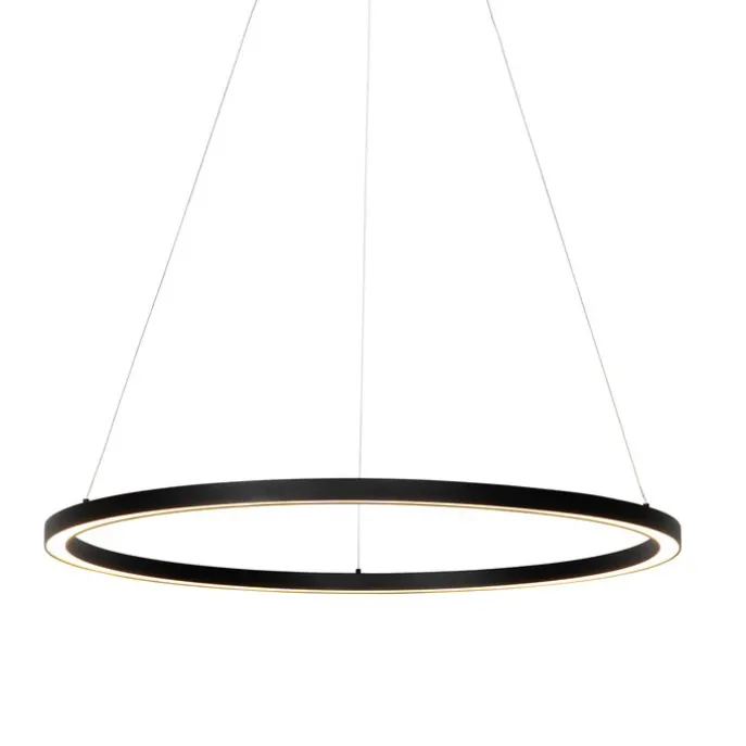 Hanglamp zwart 80 cm incl. LED 3-staps dimbaar - Girello