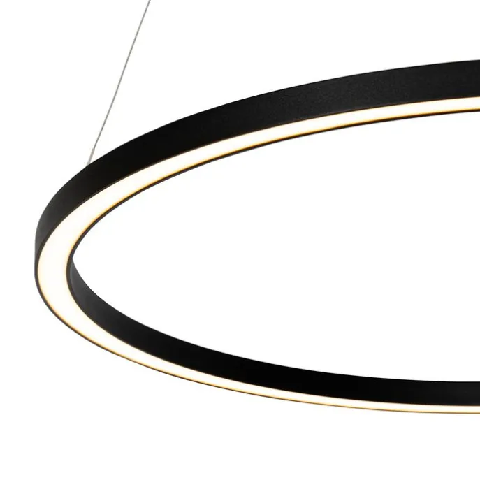 Hanglamp zwart 80 cm incl. LED 3-staps dimbaar - Girello