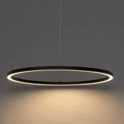 Hanglamp zwart 80 cm incl. LED 3-staps dimbaar - Girello