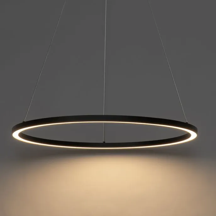 Hanglamp zwart 80 cm incl. LED 3-staps dimbaar - Girello
