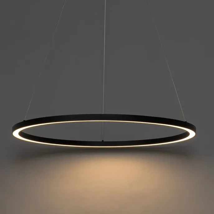 Hanglamp zwart 80 cm incl. LED 3-staps dimbaar - Girello