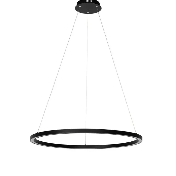 Hanglamp zwart 80 cm incl. LED 3-staps dimbaar - Girello