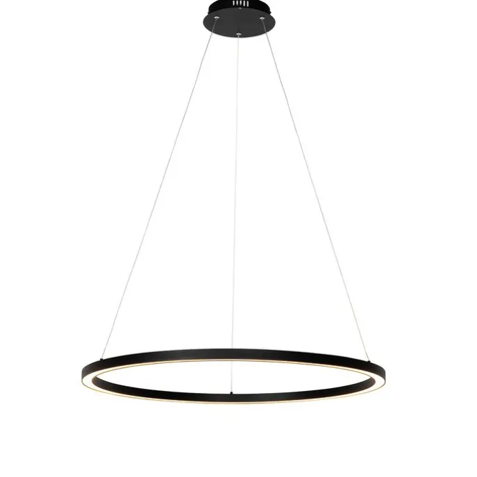 Hanglamp zwart 80 cm incl. LED 3-staps dimbaar - Girello