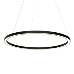 Hanglamp zwart 80 cm incl. LED 3-staps dimbaar - Girello