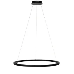 Hanglamp zwart 80 cm incl. LED 3-staps dimbaar - Girello