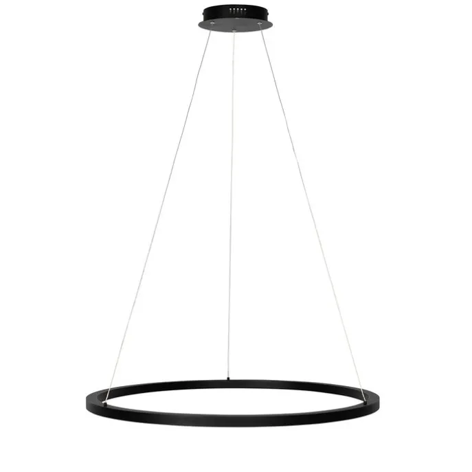 Hanglamp zwart 80 cm incl. LED 3-staps dimbaar - Girello