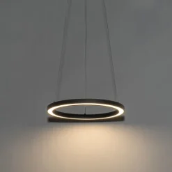 Hanglamp zwart 40cm incl. LED 3-staps dimbaar - Girello