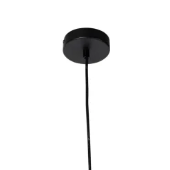 Hanglamp zwart dimbaar incl. LED spiegel goud dimbaar - Cava Luxe