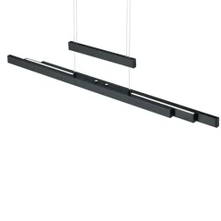 Hanglamp zwart incl. LED 3-staps dimbaar 3-lichts - Sofie