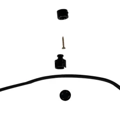 Hanglamp zwart 2-lichts incl. LED spiegel goud dimmable - Cava